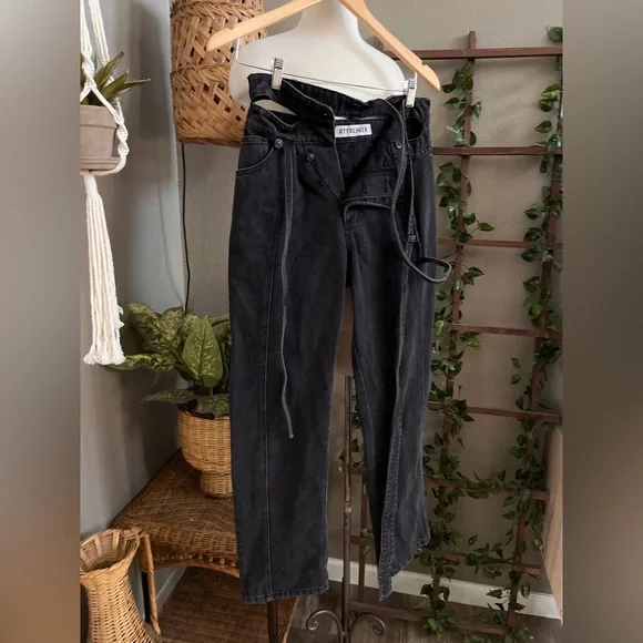 ▪️ Ottolinger SSENSE Exclusive Black Wrap Jeans - Picture 4 of 12